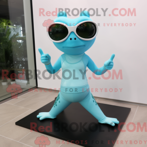 Postava maskota Cyan Frog...