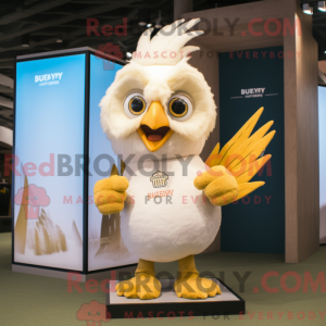 Cream Harpy maskot kostume...