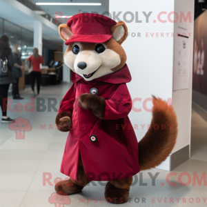 Maroon Marten mascot...