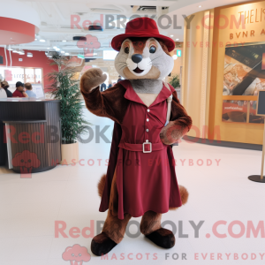 Maroon Marten mascot...