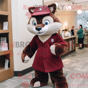 Maroon Marten mascot...