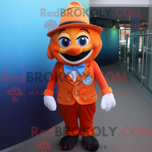 Orange Clown Fish mascot...