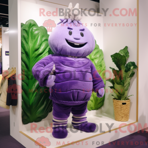 Máscara de repolho roxo...