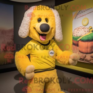 Yellow Shepard S Pie mascot...