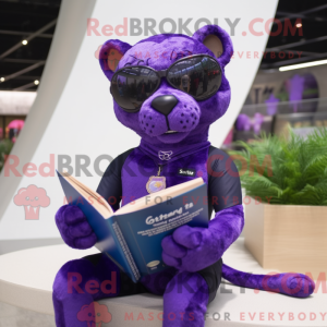 Purple Panther mascot...
