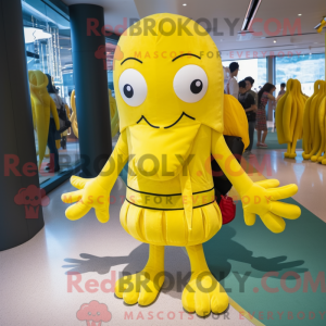 Citrongul Kraken maskot...