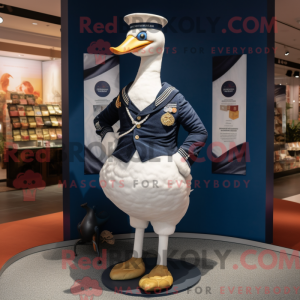 Maskottchenkostüm Navy Swan...