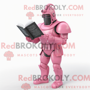 Pink Spartan Soldier maskot...