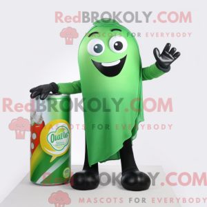 Green Soda Can mascot...