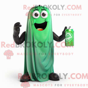 Green Soda Can maskot...