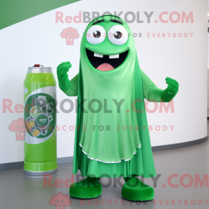 Green Soda Can mascot...
