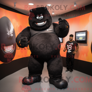 Black Strongman mascot...