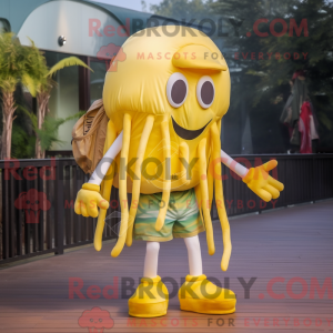 Yellow Jellyfish mascot...