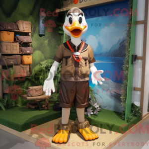 Brown Geese mascot costume...