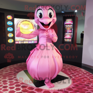 Rosa slangemaskotkostyme...