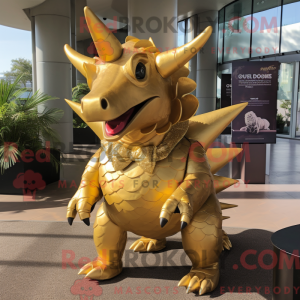 Gouden Triceratops...