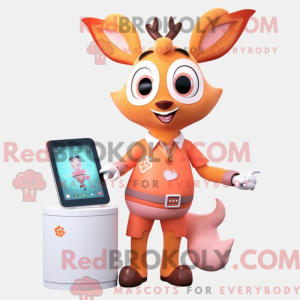 Peach Deer mascotte kostuum...