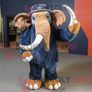 Navy Mammut Maskottchen...