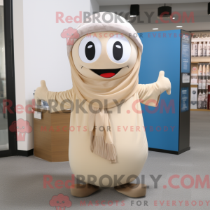 Beige Pho mascot costume...