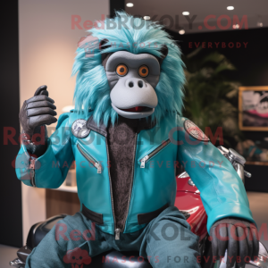 Postava maskota Teal Baboon...