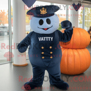 Navy Pumpkin maskot kostume...
