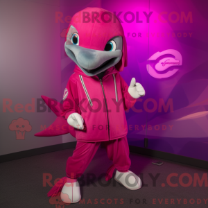 Magenta Dolphin mascot...