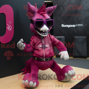 Magenta Chupacabra mascot...