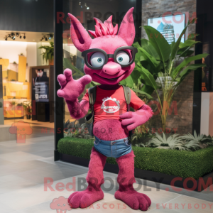 Magenta Chupacabra mascot...