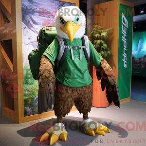 Green Haast S Eagle mascot...