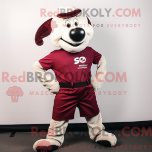 Maroon Ram mascottekostuum...