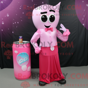 Pink Soda Can mascot...