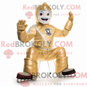 Gold Ice-mascottekostuum...