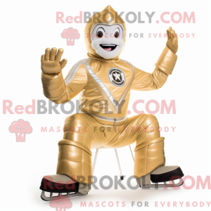 Gold Ice maskot kostume...