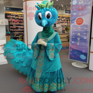 Turkis Peacock maskot...