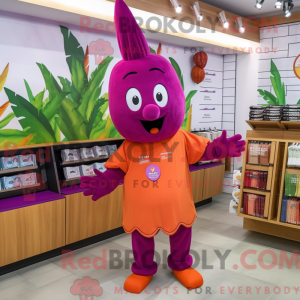 Magenta gulerod maskot...