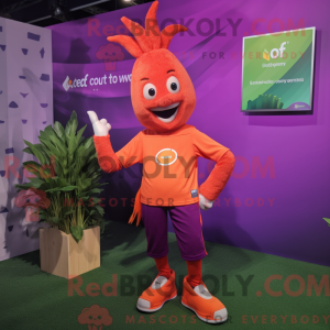 Magenta gulerod maskot...