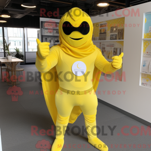 Citrongul superhelte maskot...