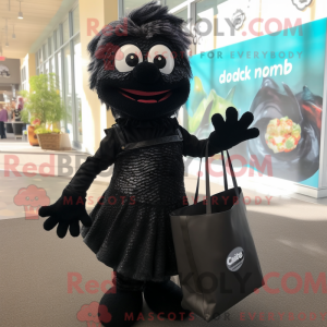 Black Cod mascot costume...