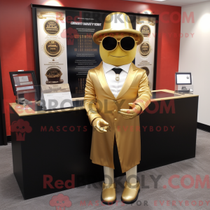 Maskottchenkostüm Gold...