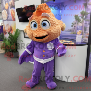 Personaggio mascotte viola...