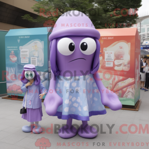 Lavender Squid mascot...