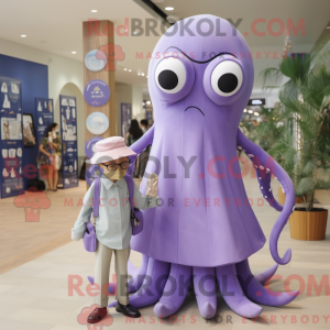 Lavender Squid mascot...