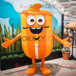 Orange French Fries mascot...