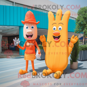 Orange French Fries mascot...