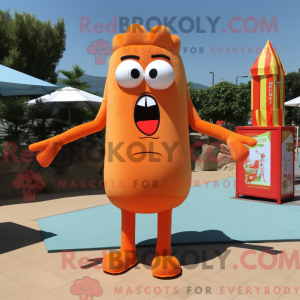 Orange French Fries mascot...