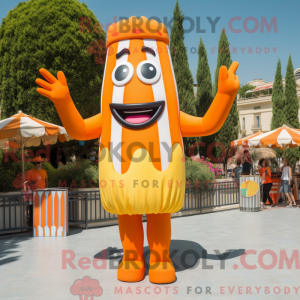 Orange French Fries mascot...