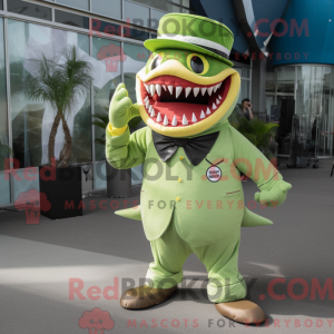 Limegrønn Megalodon máscara...