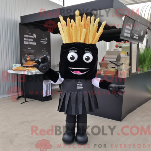 Black French Fries mascot...