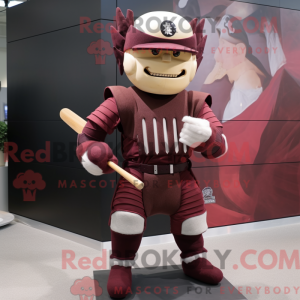 Maroon Samurai mascot...