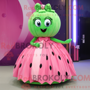 Rosa vannmelonmaskotkostyme...